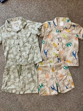 Boys vacation shirt and shorts bundle of two outfits size 5